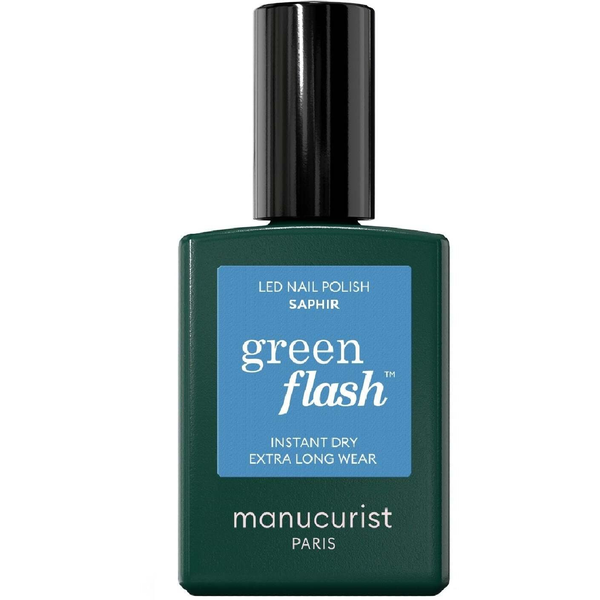 MANUCURIST_Green Flash Led Gel Nail Lacquer lakier do paznokci Saphir 15ml
