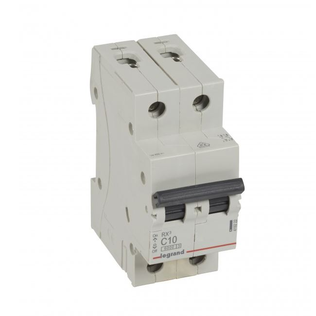 Legrand RX3 C10 6kA BIC 2 pólusú kismegszakító (419222) (Legrand 419222)