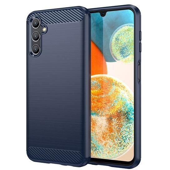 Gigapack Samsung Galaxy A14 5G (SM-A146) szálcsiszolt, karbon mintás tok sötétkék (GP-136885) (GP-136885)