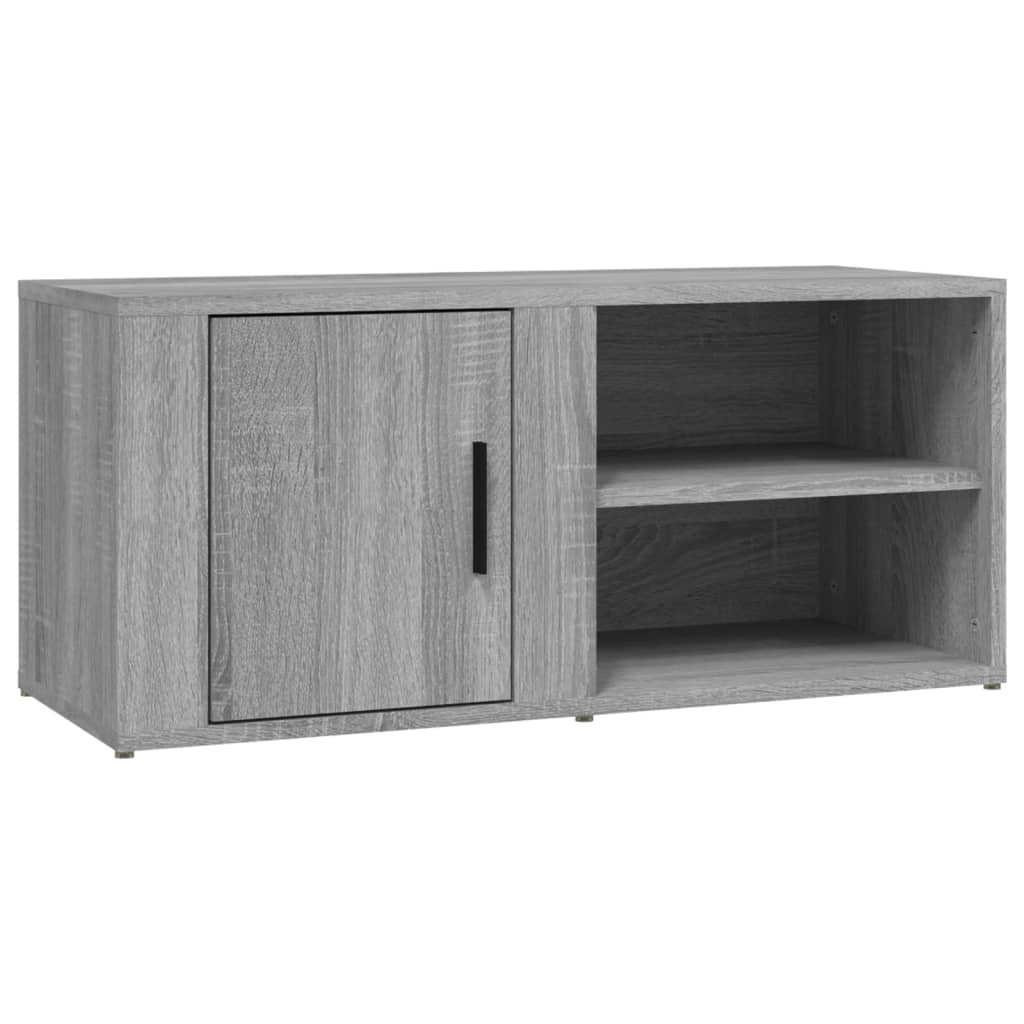 szürke sonoma színű szerelt fa TV-szekrény 80x31,5x36 cm (819448)