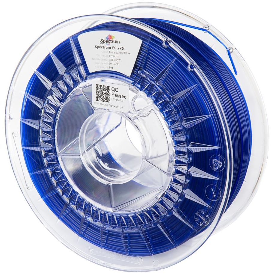 Spectrum PC 275 1,75 mm, Transparent Blue, 1 kg (81015)