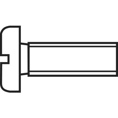 Hengeresfejű csavar M1,6 x 6 mm, rozsdamentes acél, DIN 84 888671 (888671)