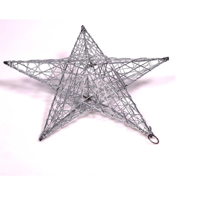 Iris Csillag Dekoráció 20cm - Ezüst (190-04)