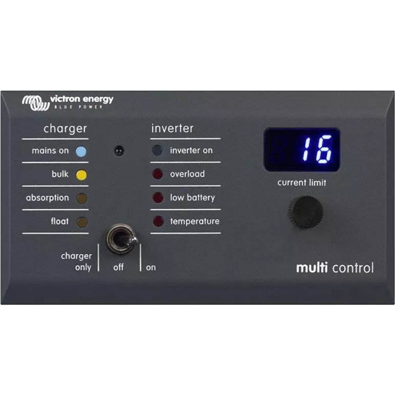 Victron Energy Digital Multi Control 200/200A GX (Right Angle RJ45) Retail Távirányító DMC000200010R 110 mm x 150 mm (DMC000200010R)