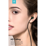 Devia универсални стерео слушалки за запис - 3,5 mm жак - Devia Kintone Series Metal Earphone - зелени