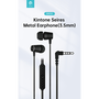 Devia универсални стерео слушалки за запис - 3,5 mm жак - Devia Kintone Series Metal Earphone - зелени