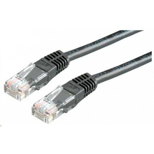 ROLINE Patchkabel Kat.6 Class E UTP schwarz 0,5m