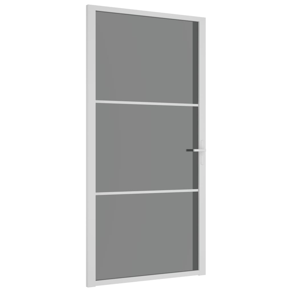 fehér ESG üveg és alumínium beltéri ajtó 102,5 x 201,5 cm (350587)