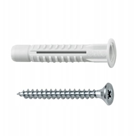 Univerzální hmoždinky 8mm se šrouby 5x70mm polyetylen Celo 98MZKSZ 50 Ks.