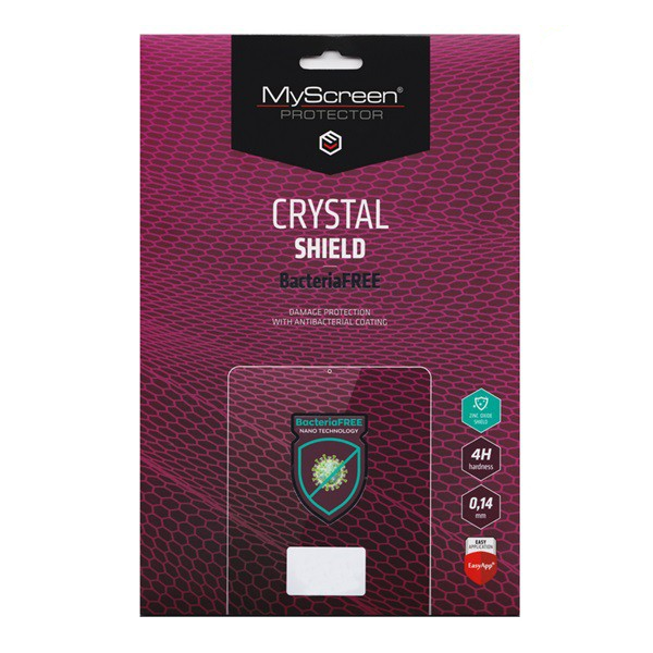 MYSCREEN CRYSTAL BacteriaFREE képernyővédő fólia (antibakteriális, 4H, NEM íves) ÁTLÁTSZÓ [Lenovo Tab M10 FHD Plus (TB-X606X)]