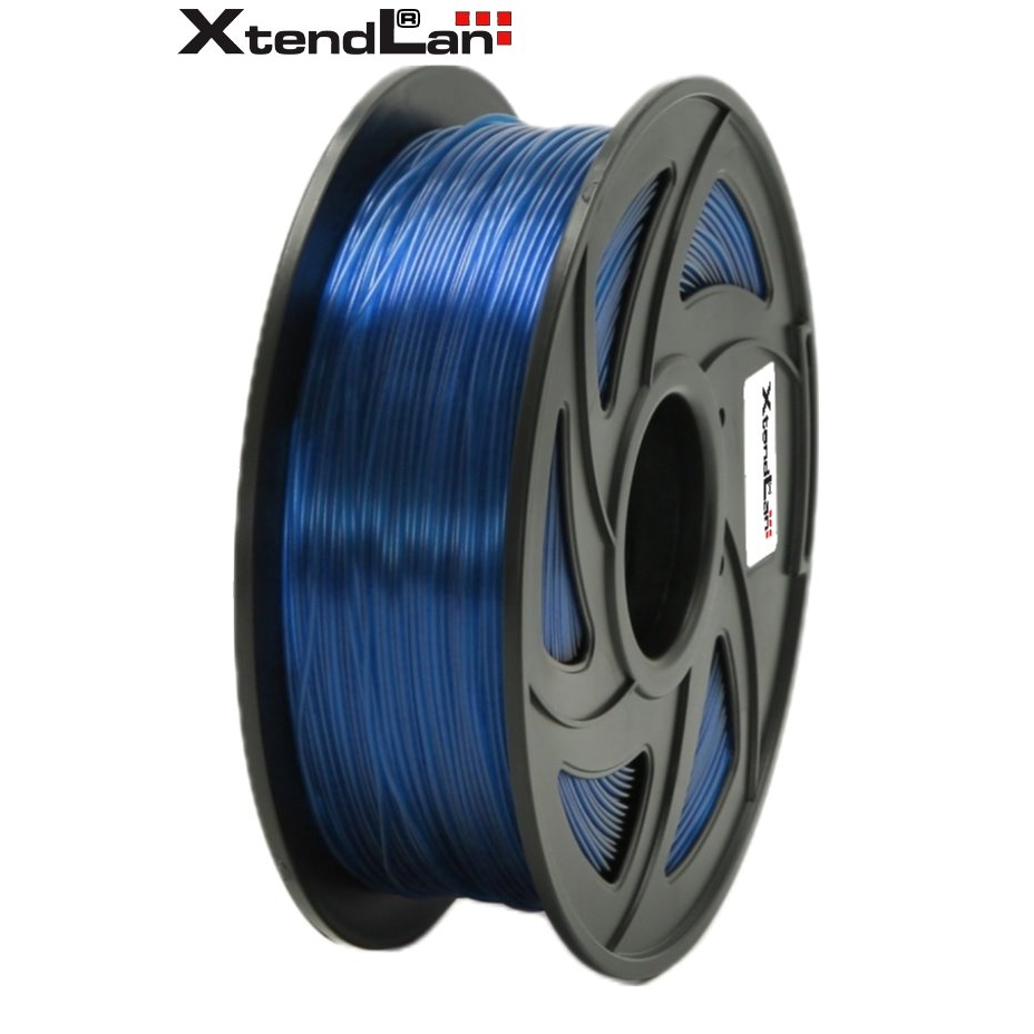 XtendLAN 3DF-PLA1.75-TBL Filament PLA 1.75mm 1kg - Átlátszó kék (3DF-PLA1.75-TBL 1KG)