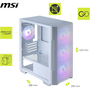 Skříň MSI MAG FORGE M100R WHITE Micro Tower bílá