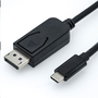 Roline USB C 3.1 - DP M/M adapter 2m kábellel  (11.04.5846-10) (11.04.5846-10)
