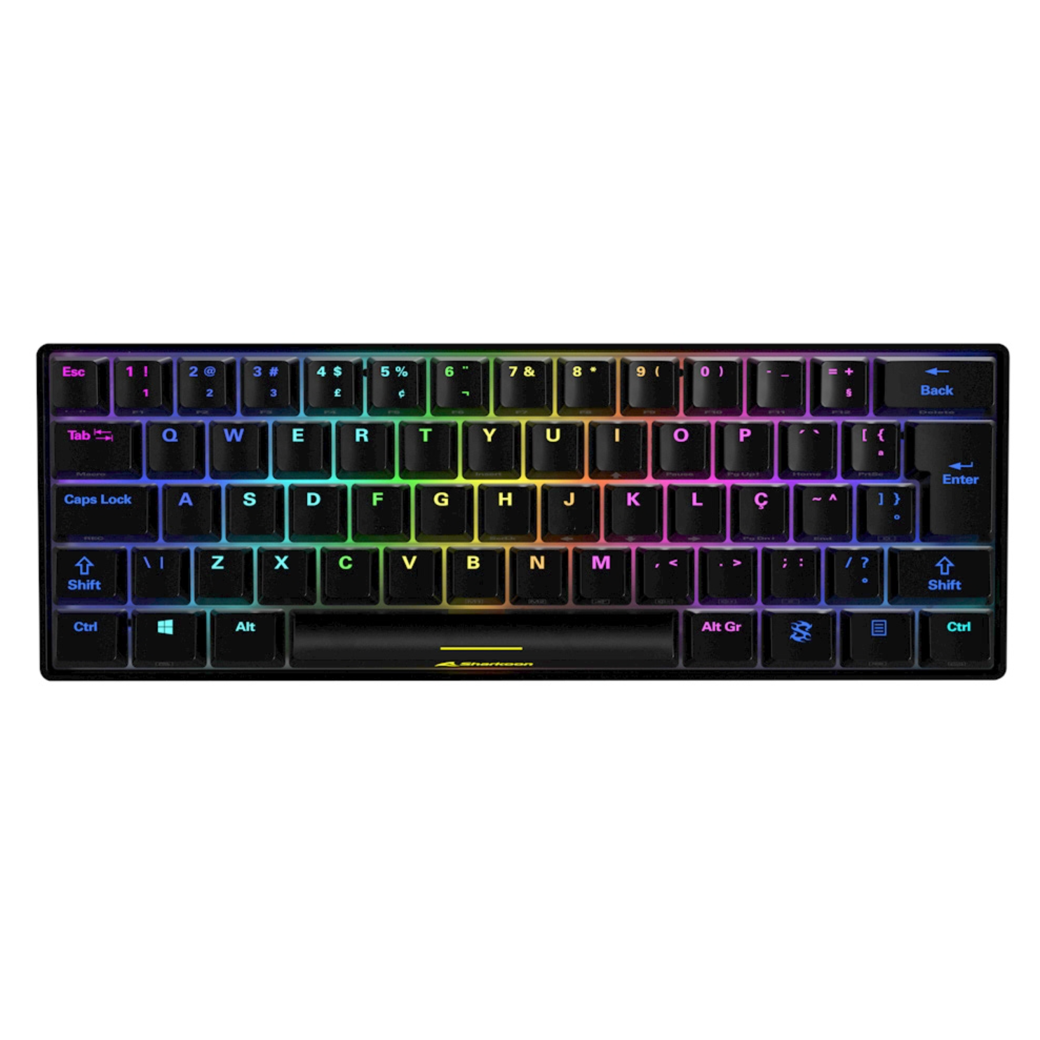 Клавиатура Sharkoon SKILLER SGK50 S4, френска подредба, черна