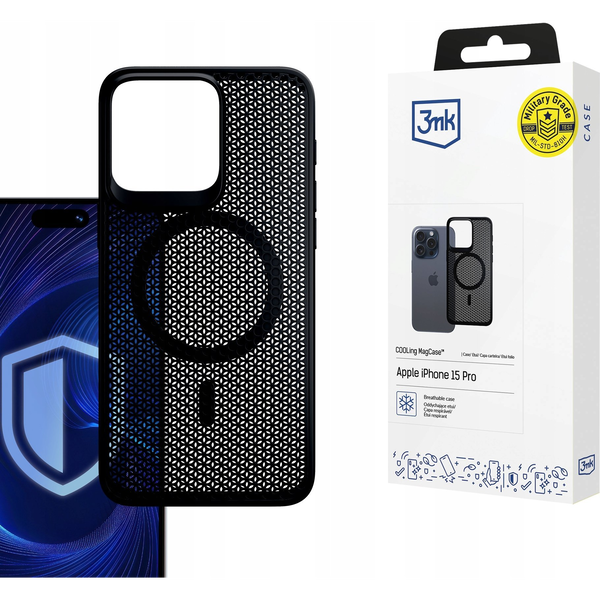 Zadní Kryt 3mk pro Apple iPhone 15 Pro, černý