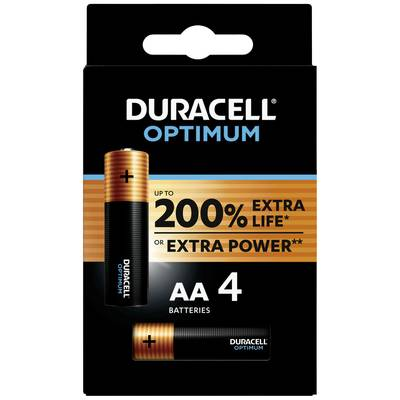 Duracell  Optimum Ceruzaelem Alkáli mangán 1.5 V 4 db (MN1500 Optimum 4AA)