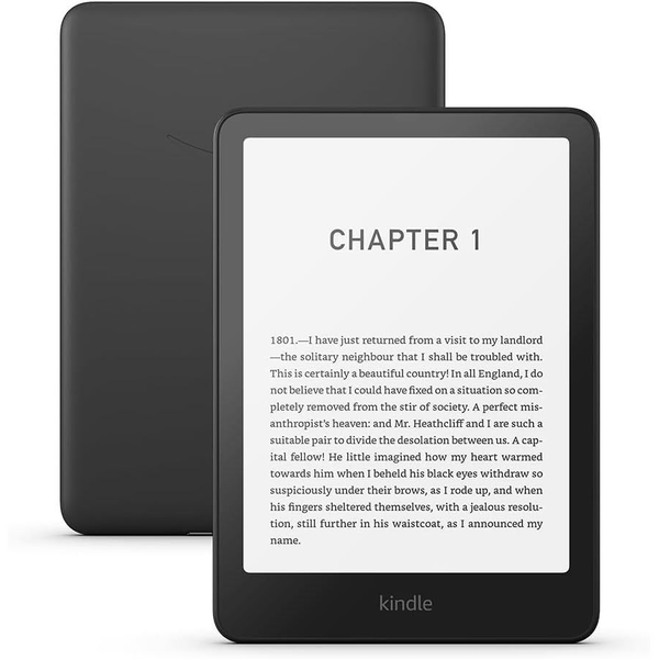 Електронен четец Amazon Kindle Paperwhite 2024 (12th Gen), 16 GB, Display 7", Wi-Fi, IPX78, USB-C, С Reclame, Черен