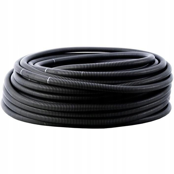 Scame Rura elektroinstalacyjna karbowana Scame IPCN-20F RKGS PCV 750N z pilotem 50m czarna