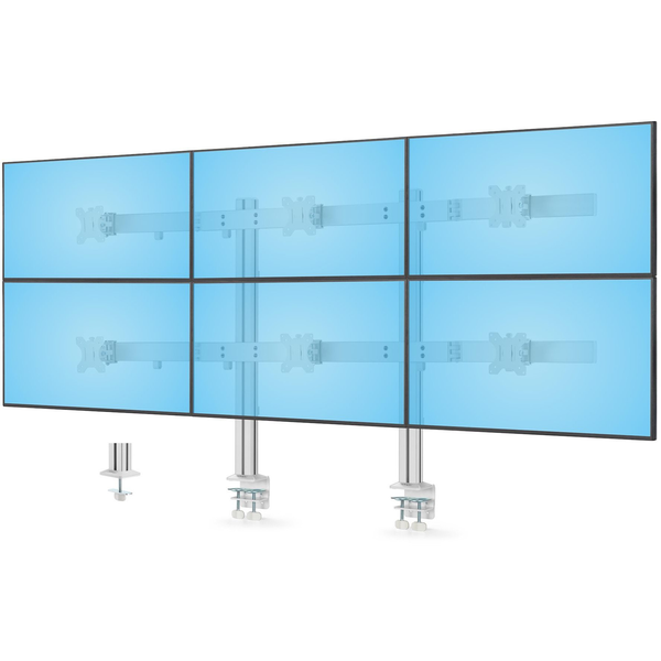StarTech.com 6-MONITOR-ARM-A flat panel bureau steun 81,3 cm (32") Wit