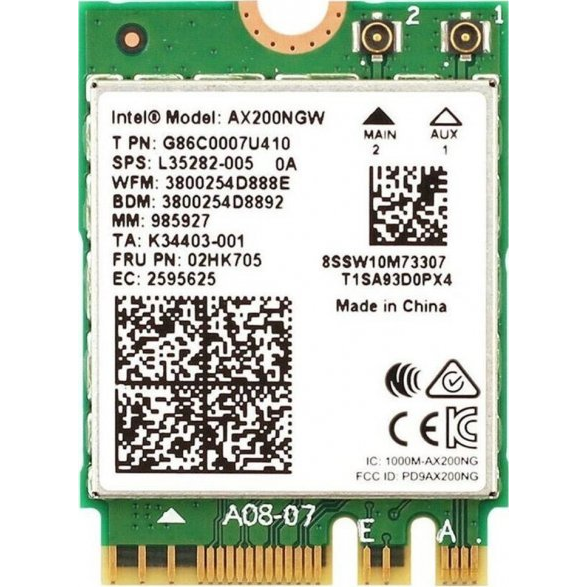 Intel Wireless-6 AX201.NGWG.NV/ non vPro M.2 2230 (CNVi)