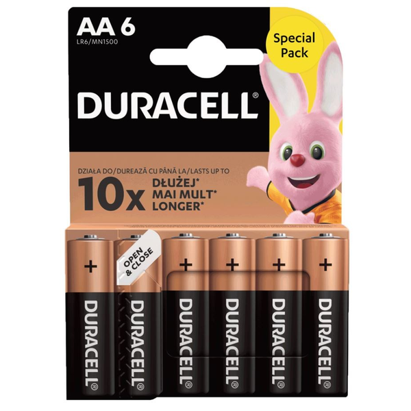 Duracell Basic AA/LR6 Alkáli AA Ceruzaelem (6db/csomag)