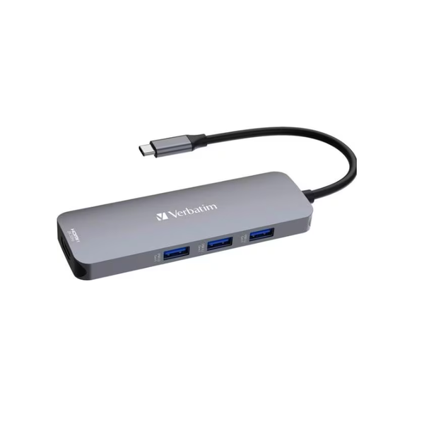 Verbatim CMH-08 USB tipo-C 5000 Mbit/s Argento