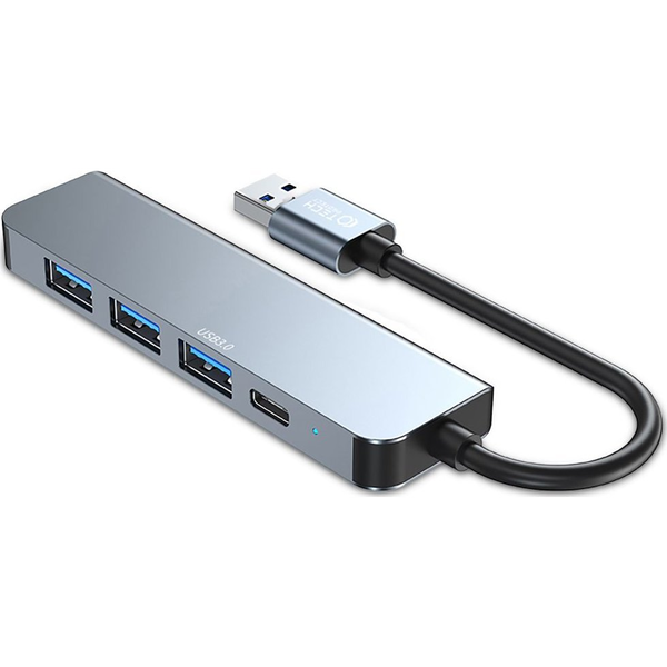 TECH-PROTECT V0-HUB ADAPTER 5V1 SIVA ZA PRENOSNIK USB-C HUB SD KARTICA