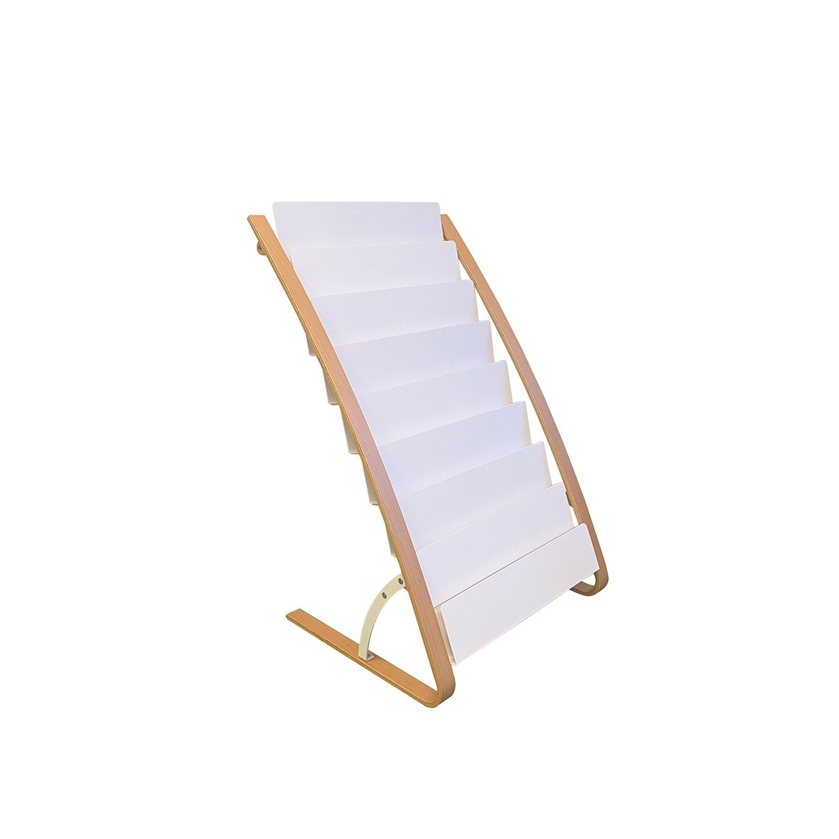 Alba Álló 8 x 2 rekeszes Katalógustartó - Fehér (DDEXPO8W BC)