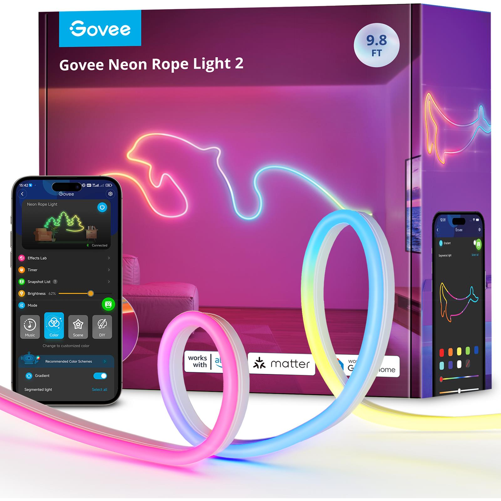 Govee Neon LED szalag 3m (H61D3) (H61D3)