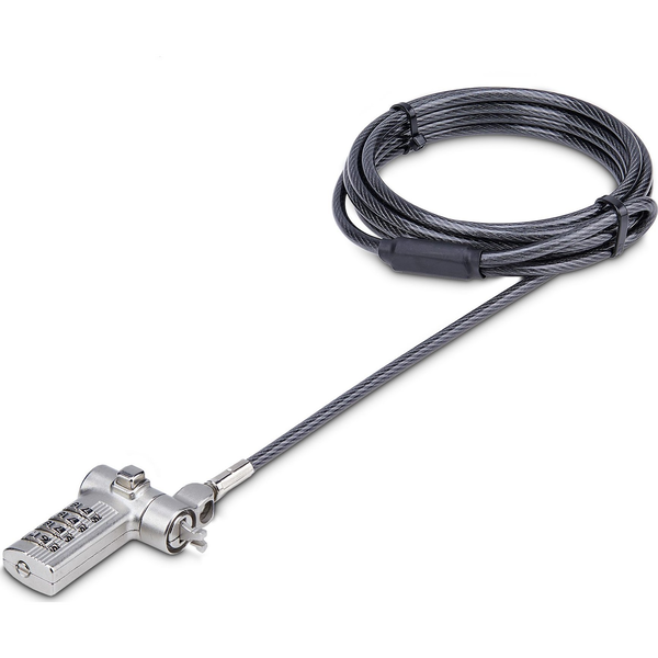 StarTech.com UNIVC4D-LAPTOP-LOCK kabelslot Zwart, Zilver