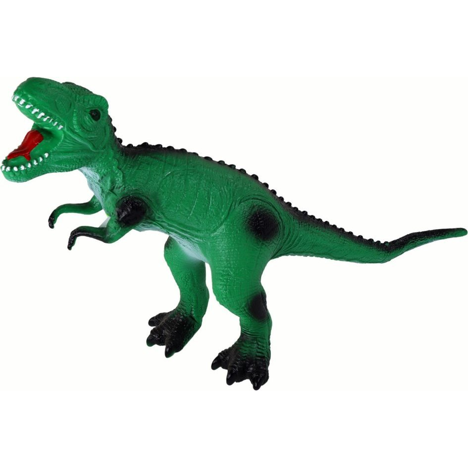 Nagy Tyrannosaurus Dinoszaurusz Figura - 38 cm, Zöld (15301)