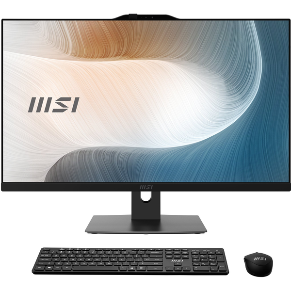 MSI Modern AM272P 12M-1063AT Intel® Core™ i5 i5-1235U 68,6 cm (27") 1920 x 1080 pixel All-in-One PC 16 GB DDR4-SDRAM 512 GB SSD Windows 11 Home Wi-Fi 6E (802.11ax) Sort