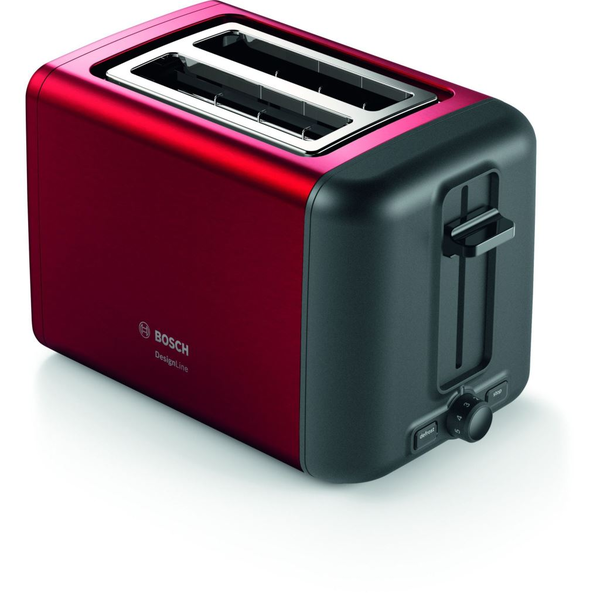 Bosch TAT3P424 tostapane 2 fetta/e 970 W Nero, Rosso