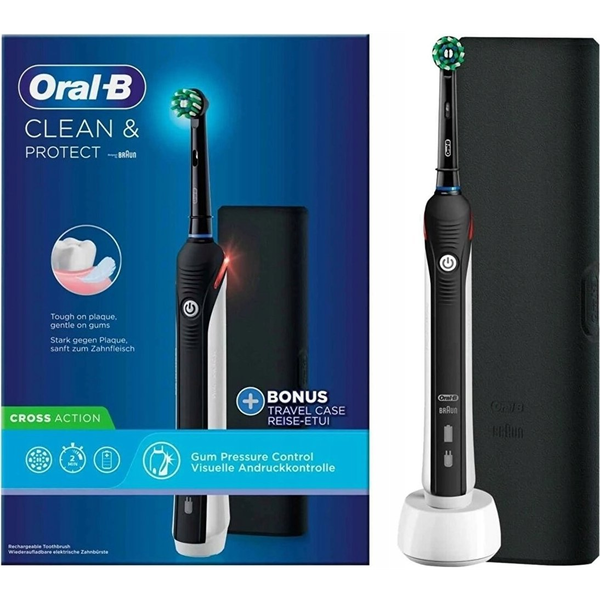 Oral-B Clean & Protect Adulte Brosse à dents rotative Noir