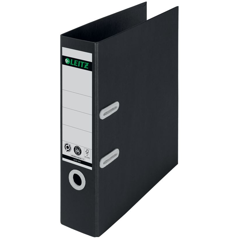 Leitz 180° Recycle klímasemleges környezetbarát iratrendező fekete (10180095) (Leitz10180095)