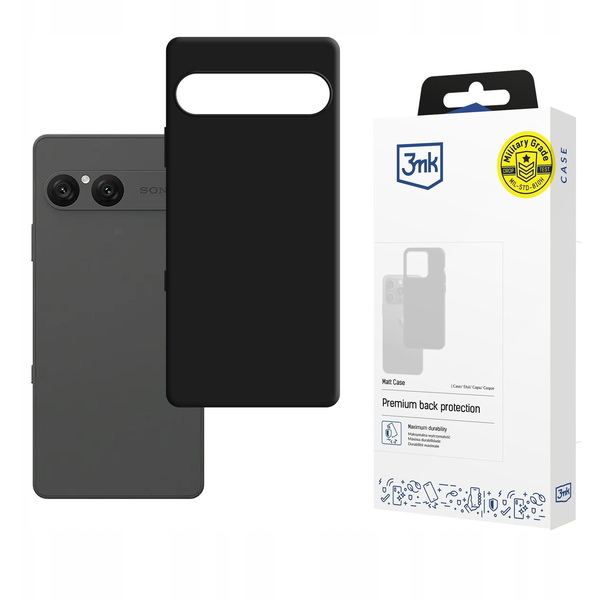 3MK Matt Case hátlaptok Sony Xperia 10 VII fekete