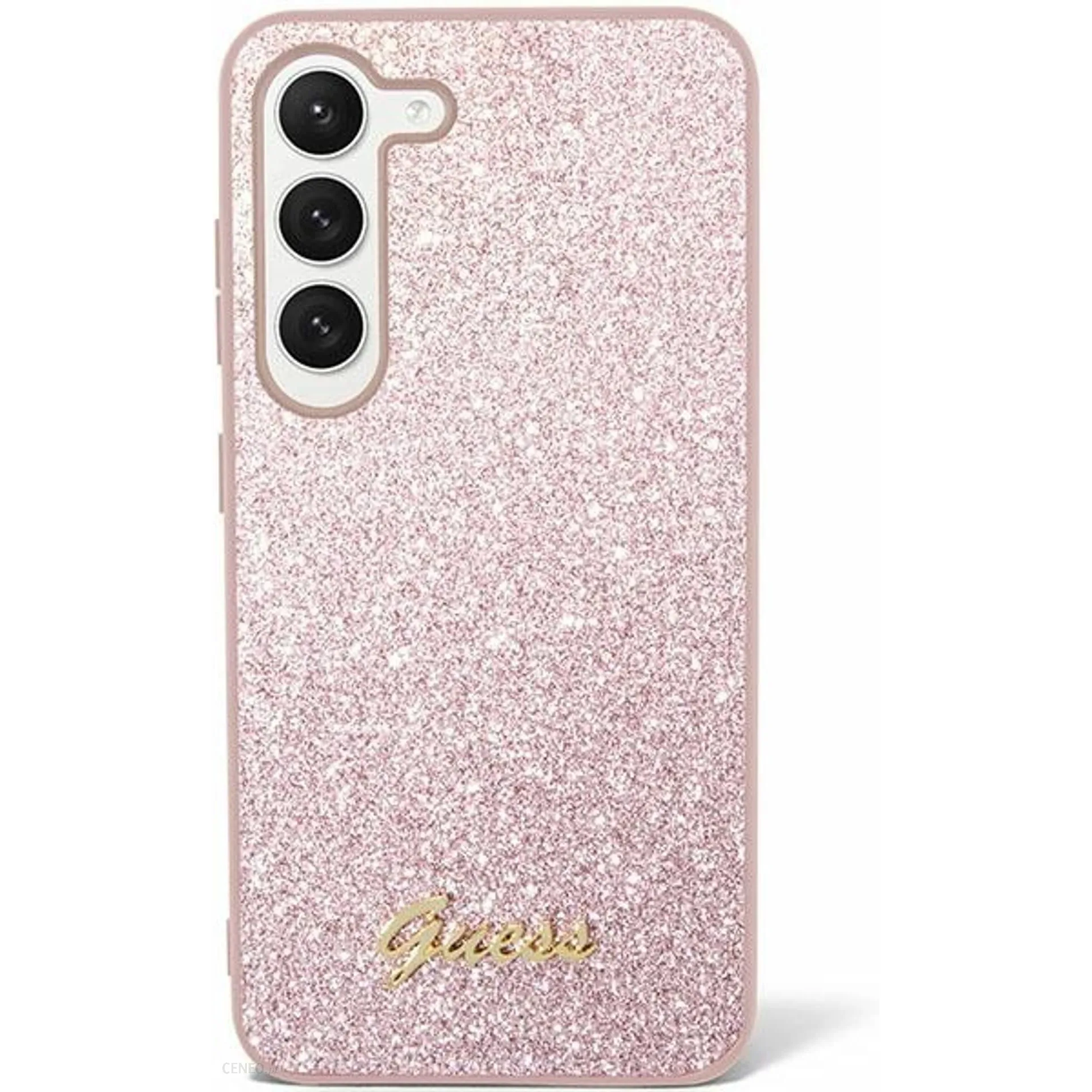 Guess Glitter Script 4G Samsung Galaxy S24 Tok - Rózsaszín (GUHCS24SHGGSHP)