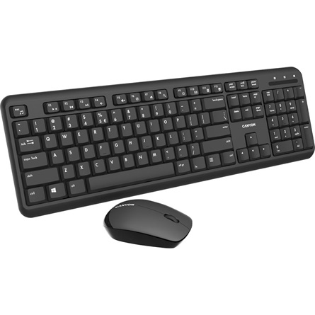 Set tastatura + mouse wireless, Canyon, Negru