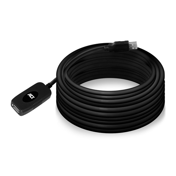 ACT AC6010 cavo USB USB 2.0 10 m USB A Nero