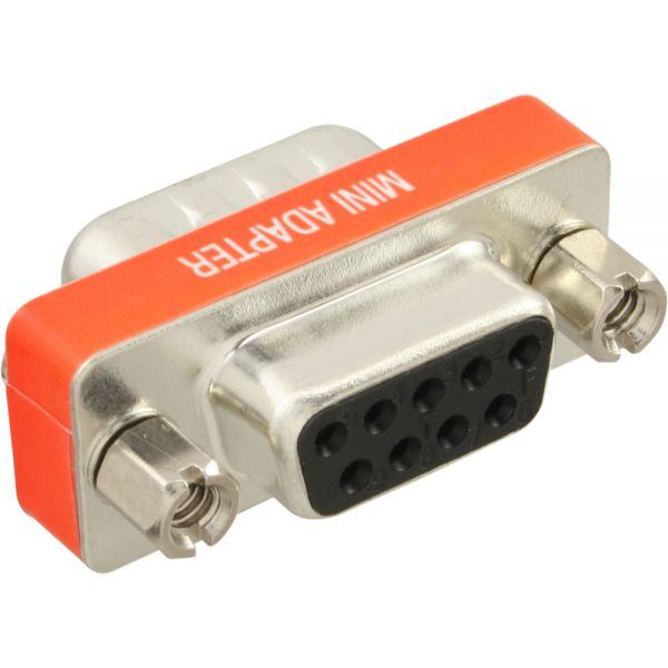 InLine 31437 adattatore per inversione del genere dei cavi 9pin female DB9 Argento
