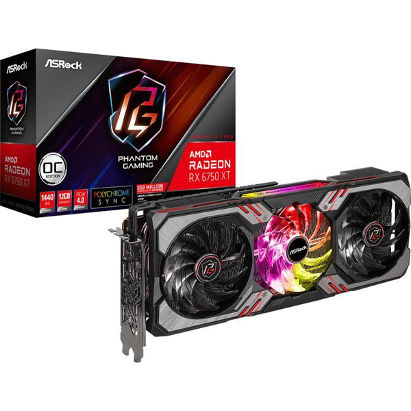 ASRock Radeon RX 6750 XT Phantom Gaming D 12GB OC