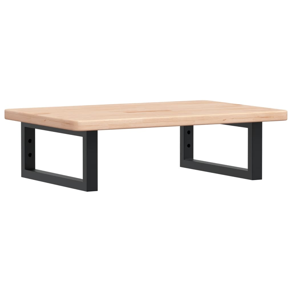 acél és tömör tölgyfa falra szerelhető mosdópolc (3302333)