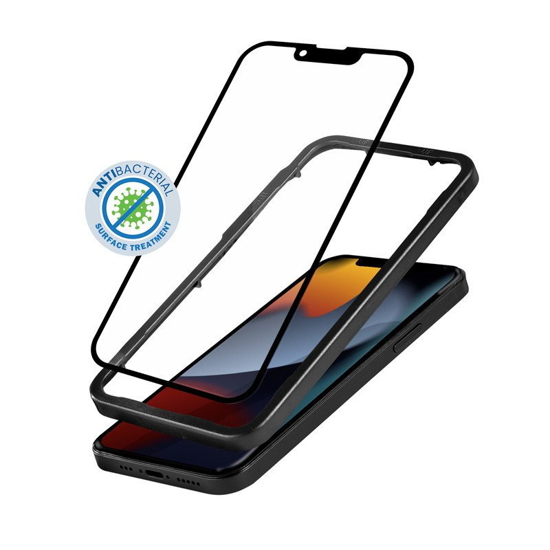 Crong Anti-Bacterial 3D Armour Apple iPhone 13 Mini Edzett üveg kijelzővédő (CRG-AB3DAG-IP13M)