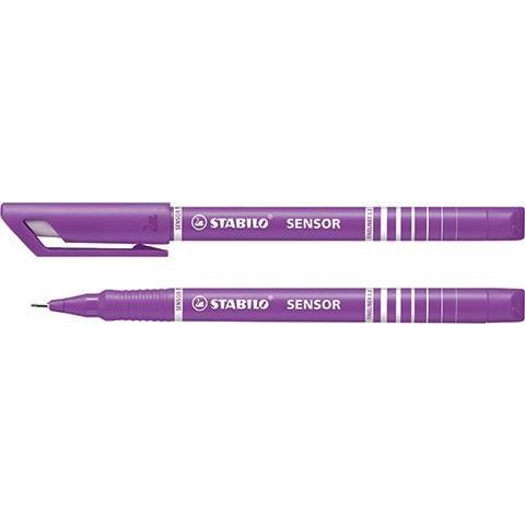 STABILO SENSOR fine fineliner Fin Violet 10 stk