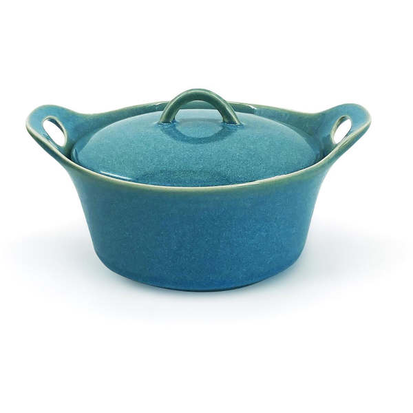 H&amp;L Sütőtál fedővel, 350 ml, kék