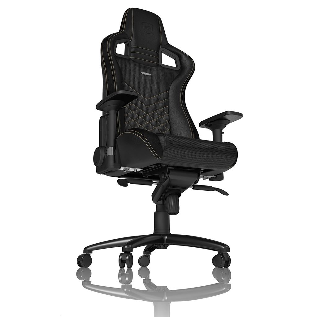 noblechairs EPIC Gaming Szék PU Bőr Fekete/Arany NBL-PU-GOL-002 (NBL-PU-GOL-002)