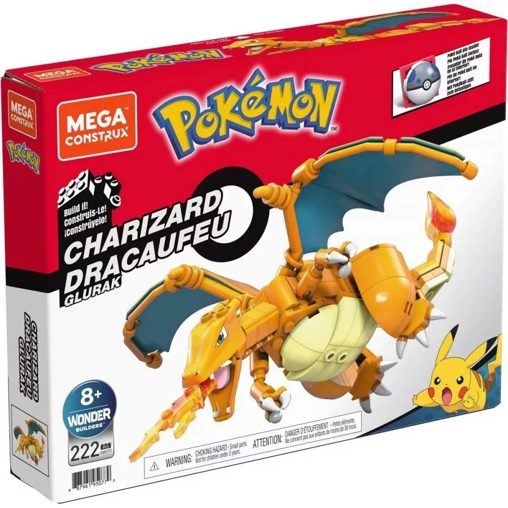 Mega Pokémon Charizard építőjáték (GWY77)