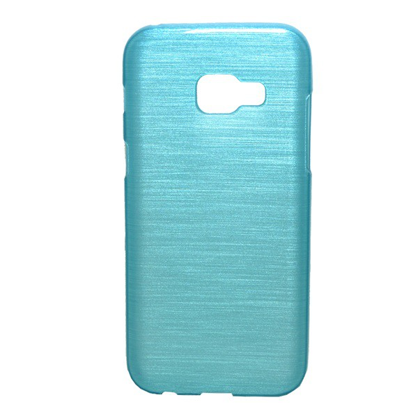 Szilikon telefonvédő (szálcsiszolt minta) KÉK [Samsung Galaxy A3 (2017) SM-A320F] (5996457676989)