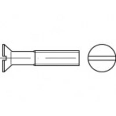 TOOLCRAFT TO-5361147 süllyesztett fejű csavar M3 22 mm egyeneshornyú ISO 2009 rozsdamentes acél A2 1000 db (TO-5361147)