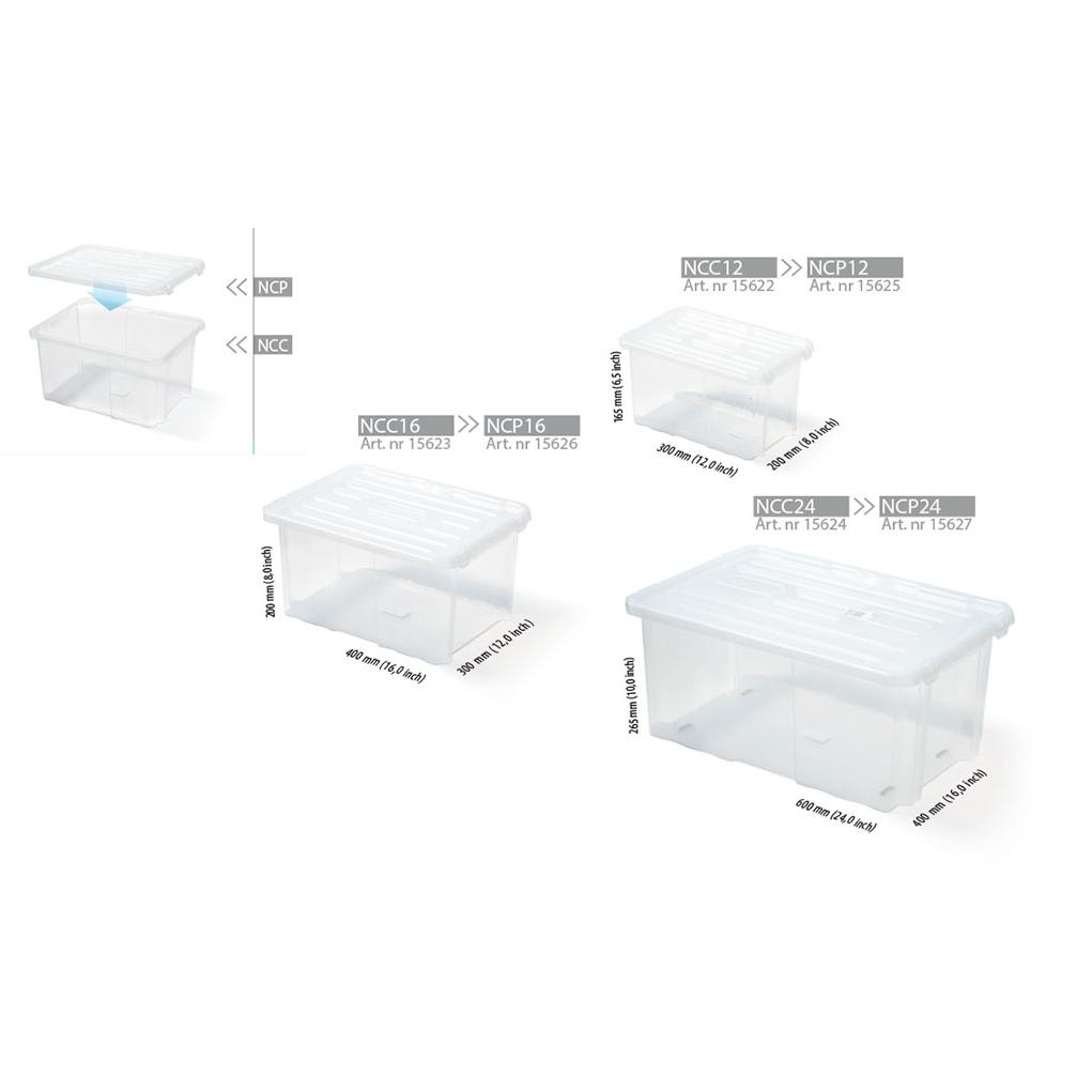 Prosperplast CARGOBOX átlátszó a dobozhoz 400x300x30 (NCP16)